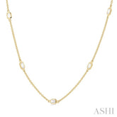 1 ctw Emerald Cut Diamond Fashion Necklace in 14K Yellow Gold